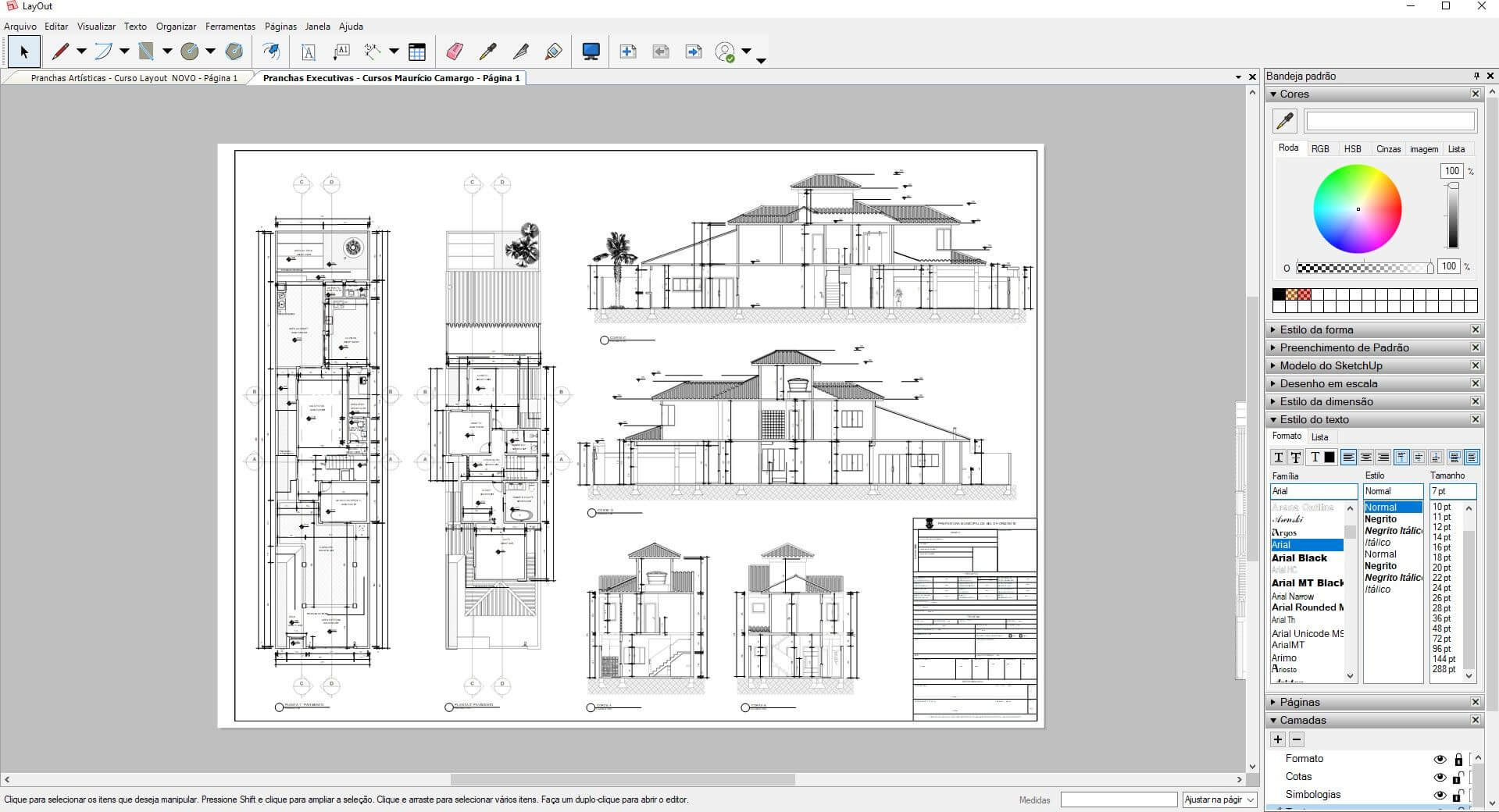 download arch c template for sketchup layout